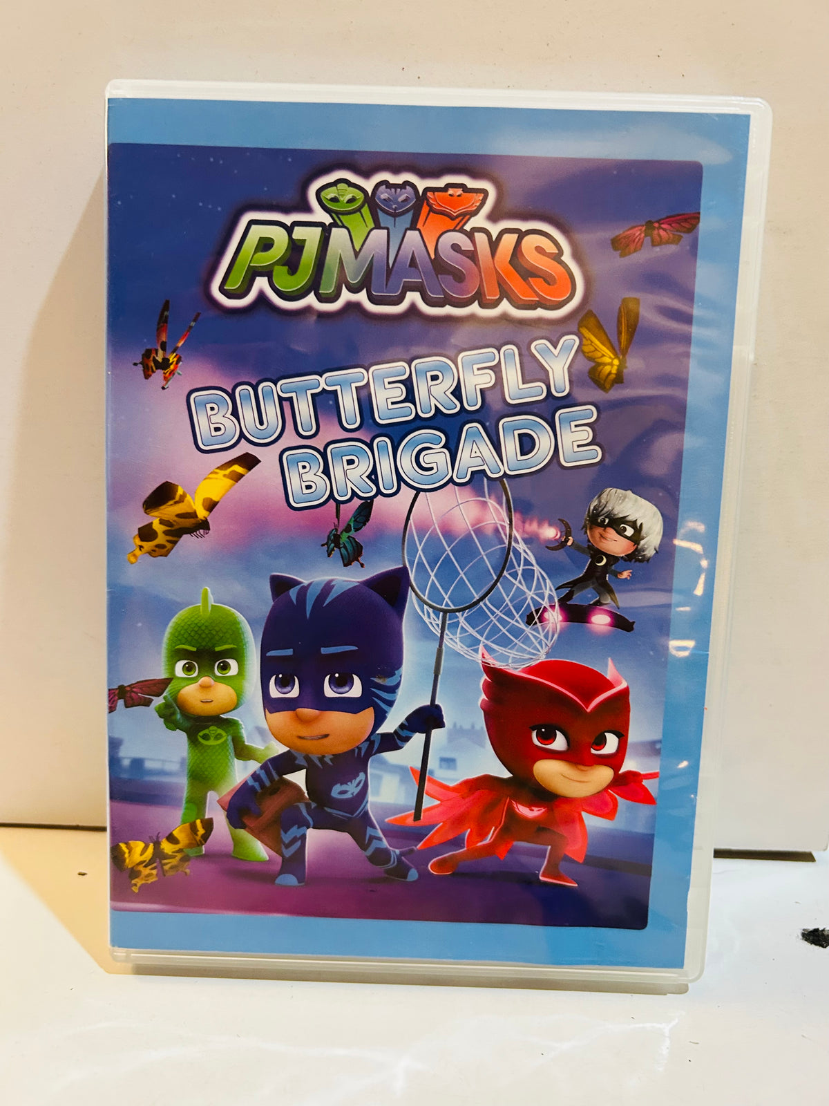 PJ Masks Butterfly Brigade DVD case front cover with Catboy Owlette and Gekko