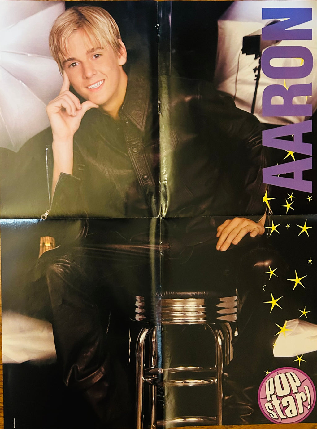 Aaron Carter Pop Star! Magazine Poster – Side A