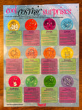 TWIST Cool Cosmic Surprises poster with 12 colorful zodiac illustrations