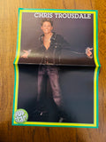 Chris Trousdale side of Pop Star double-sided poster with green and yellow border