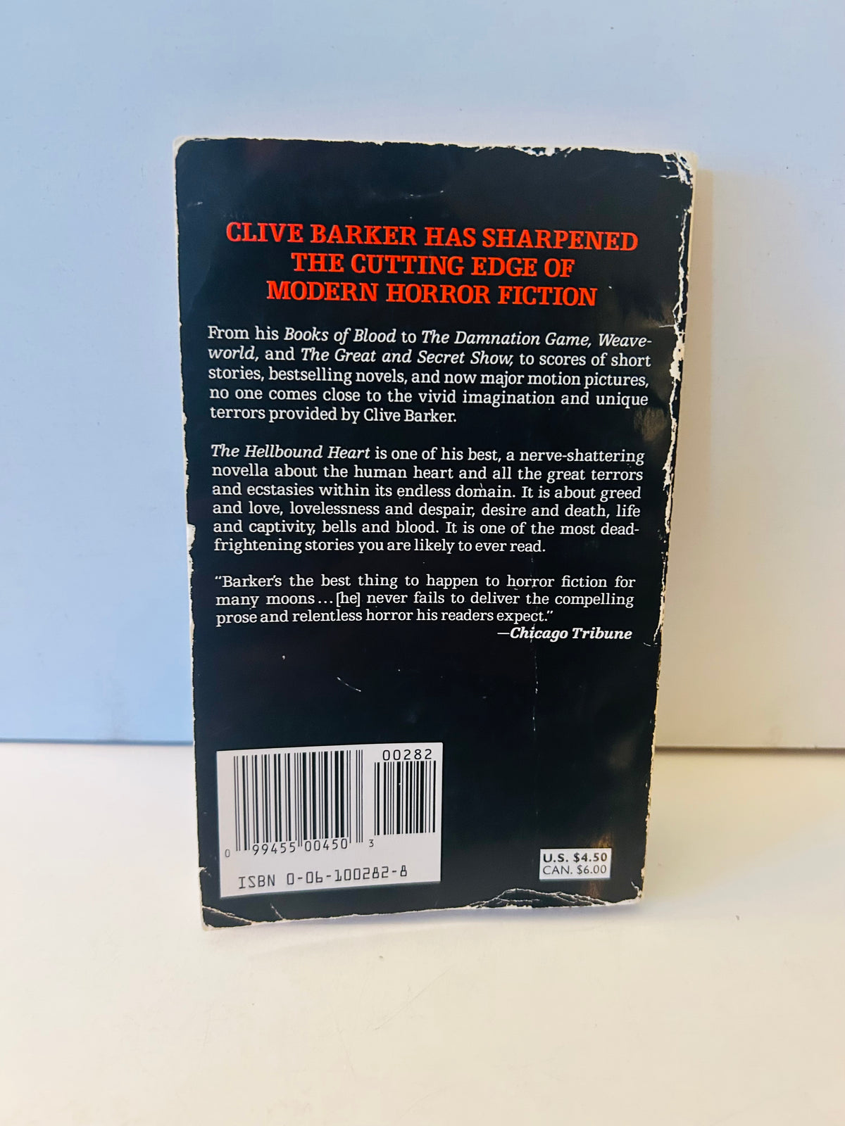Clive Barker The Hellbound Heart First Harper Paperback 1991