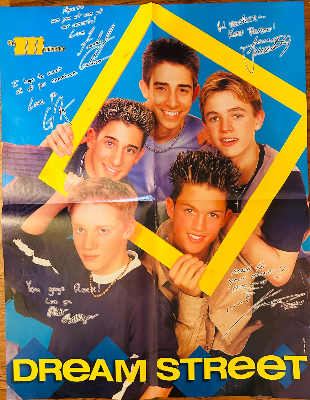 The M Collection double-sided poster featuring O-Town
