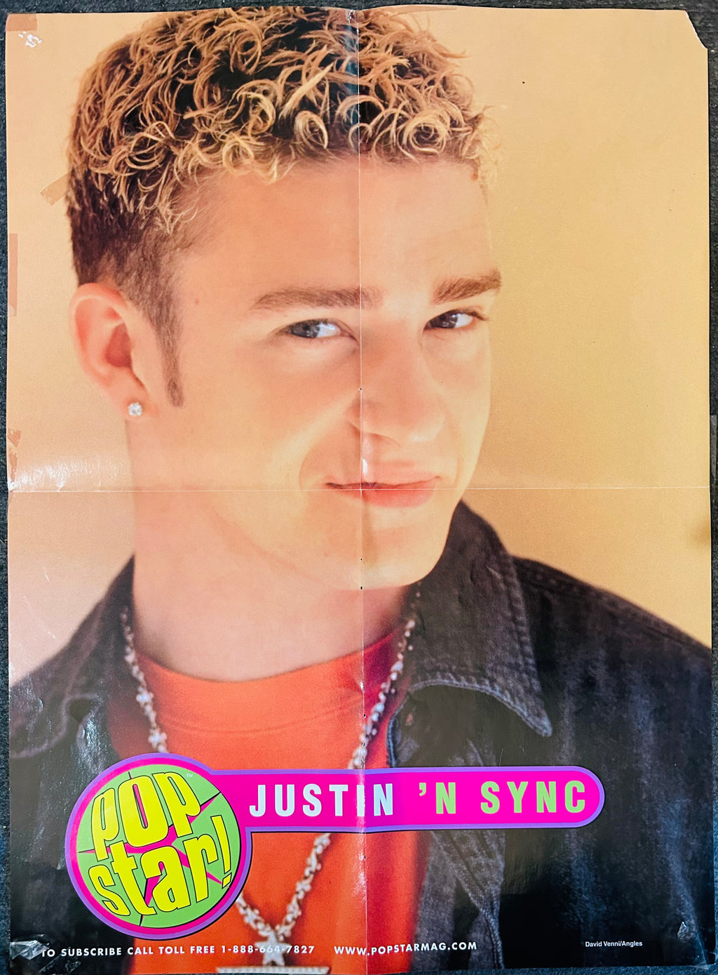Justin Timberlake *NSYNC – Pop Star! Magazine Poster (Side A)