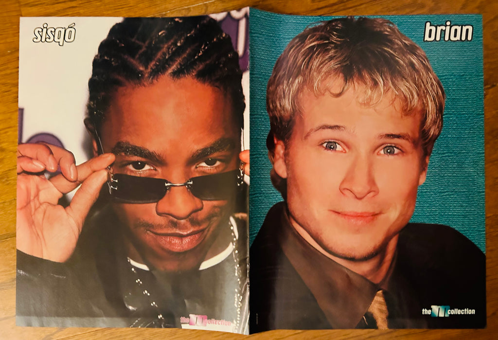 Reverse side with portraits labeled Sisqo and Brian