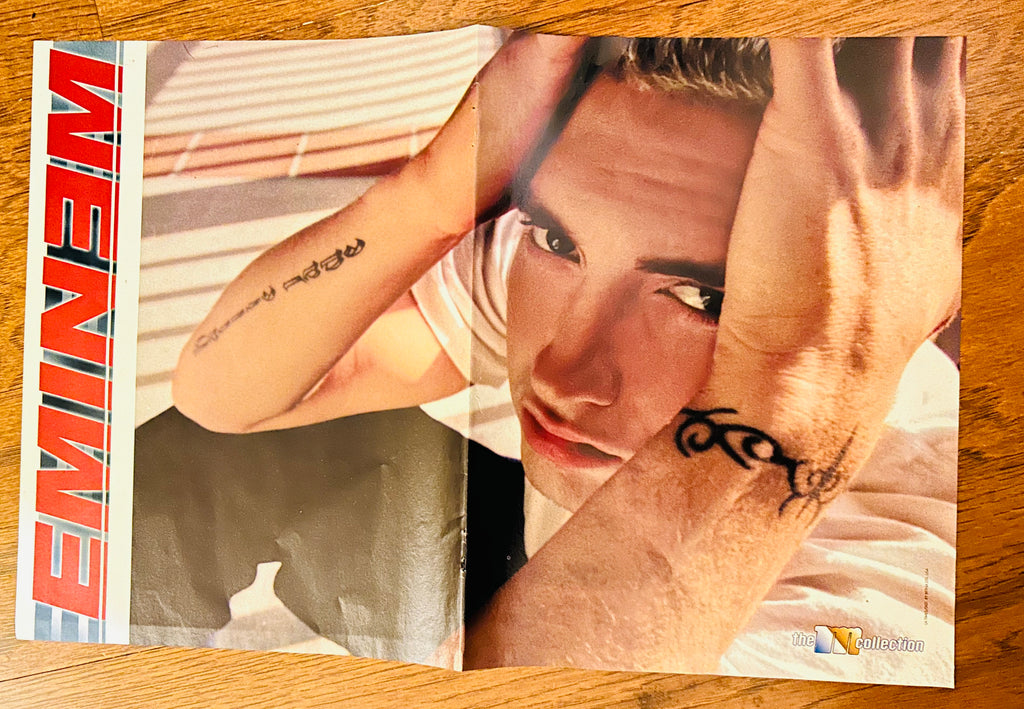 Eminem reverse side in horizontal layout with visible fold crease