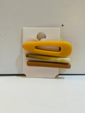 Gold-Tone Hair Barrette Set – 3 Pieces