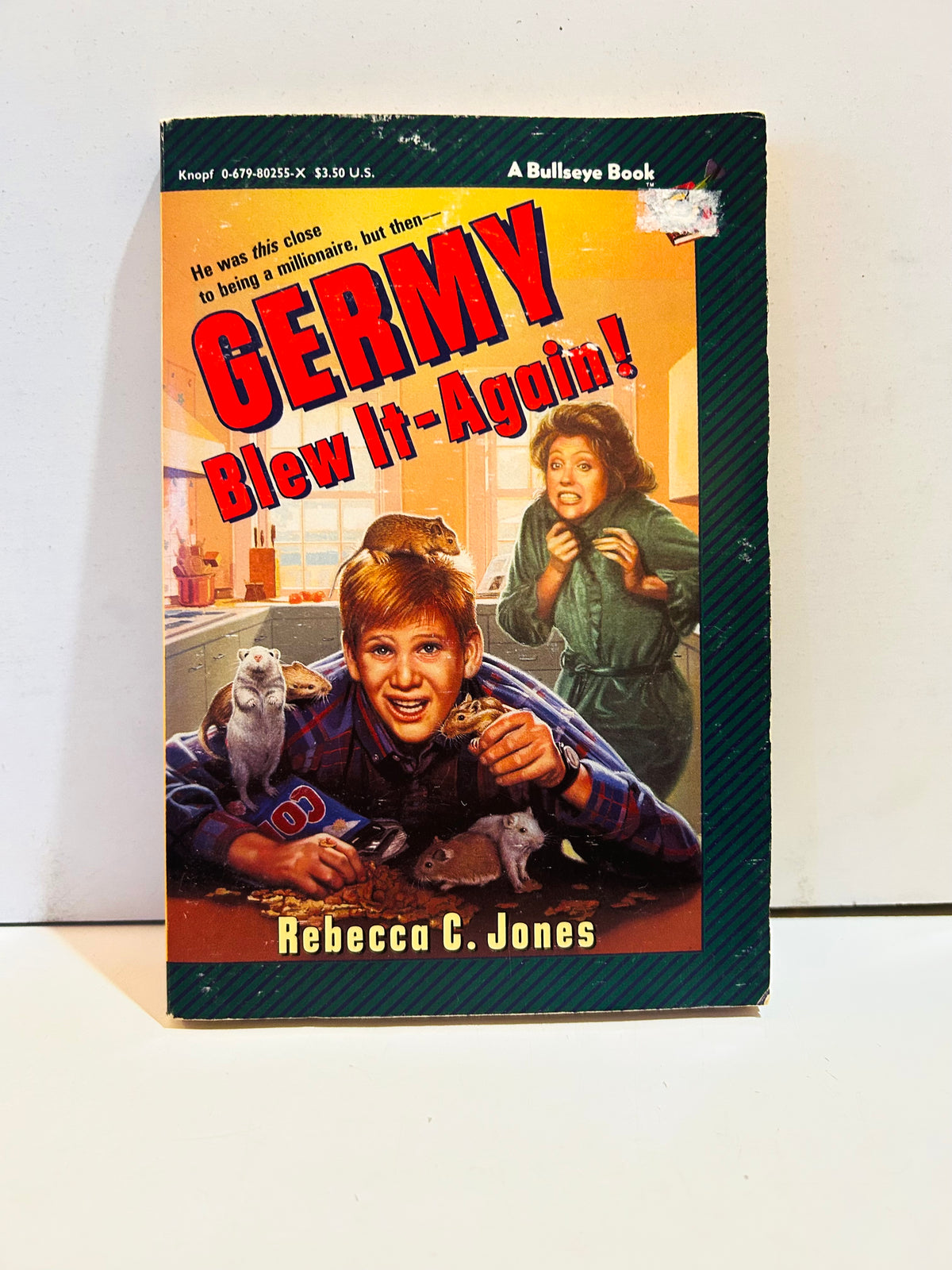 Front cover of Germy Blew It Again by Rebecca C. Jones, a Bullseye paperback