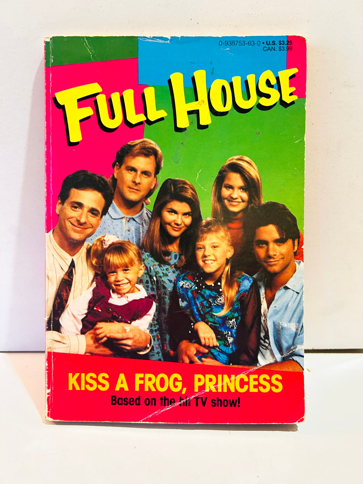 Full House Kiss a Frog Princess paperback front cover showing cast photo and cover creasing