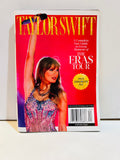 Taylor Swift The Eras Tour Special Commemorative Magazine cover featuring Taylor Swift in a sparkly pink and purple outfit against a red background, a360media Digest, display until 11/18/24
