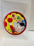 Noddy and Friends DVD disc in clear plastic sleeve showing colorful disc label with Noddy smiling and waving with red balloons yellow background Chorion and Funimation Entertainment logos