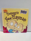 Rugrats Tommy's New Playmate 8x8 hardcover book Nickelodeon Book Club 2 Books in 1 featuring Tommy Pickles and Dil Pickles on yellow background with Rugrats logo