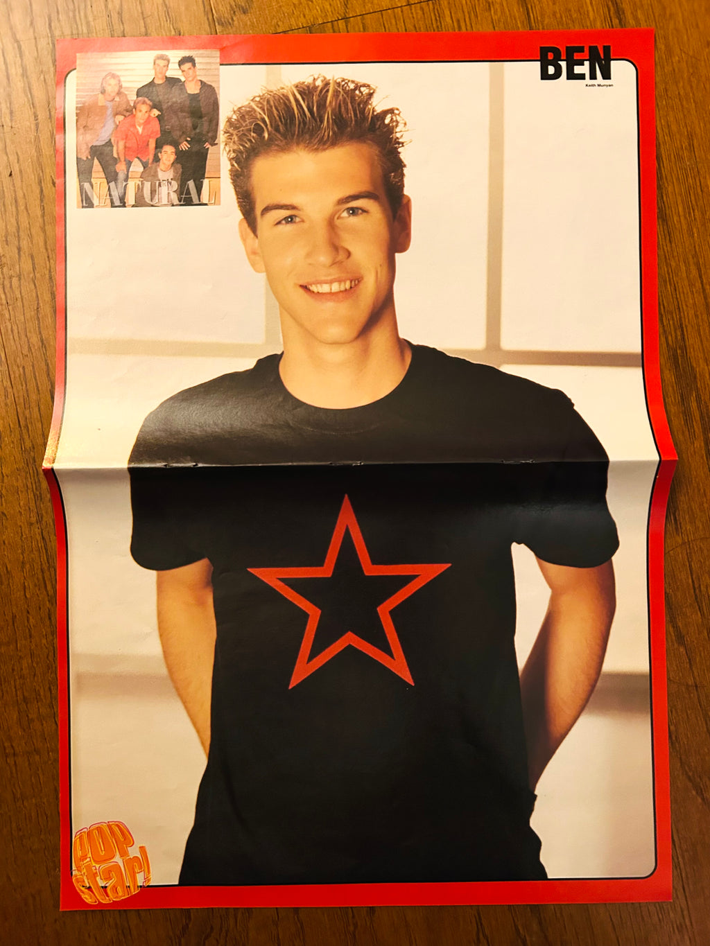 Josh Scene 23 side of the 2002 double-sided Pop Star poster