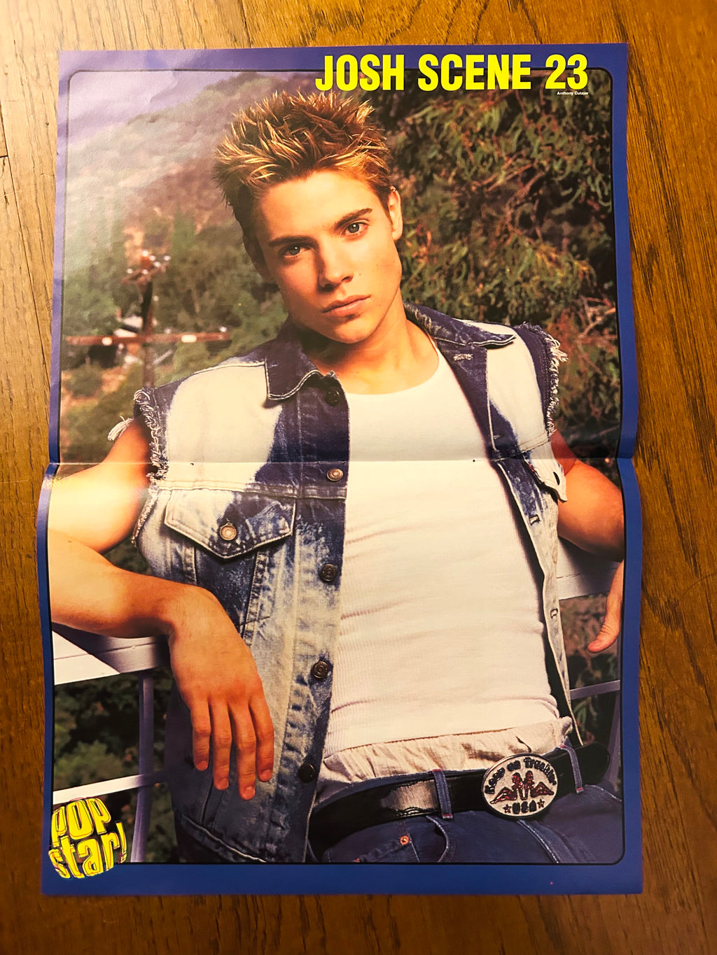 Ben of Natural side of the 2002 double-sided Pop Star poster