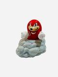 Knuckles the Echidna 1993 Sonic the Hedgehog vintage toy figure – bursting through rocky cloud base, no bag