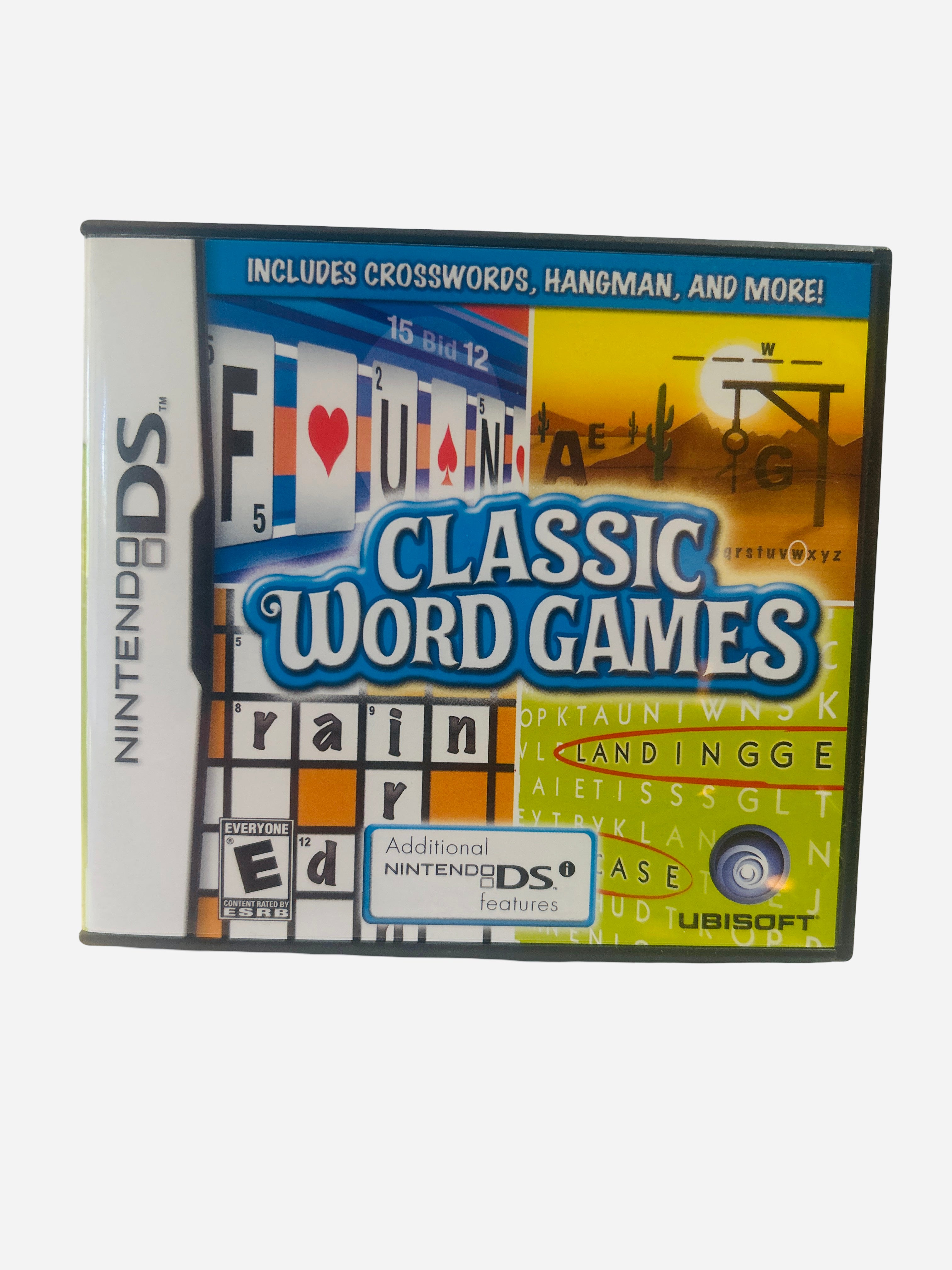 Classic Word Games Nintendo DS game case front cover by Ubisoft