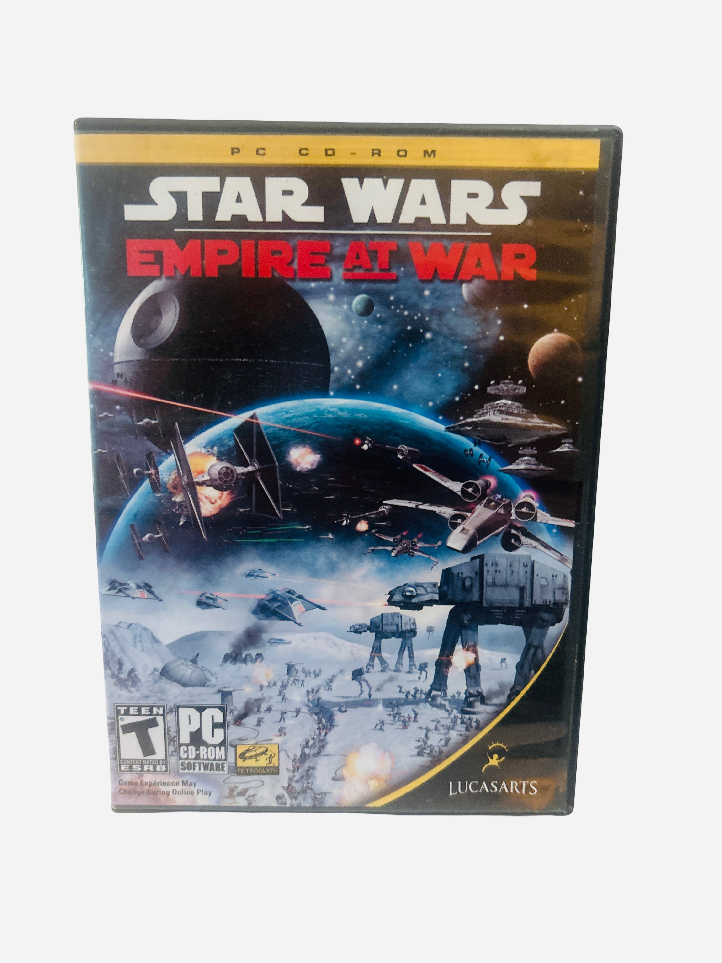 Star Wars Empire at War LucasArts PC CD-ROM game case front cover