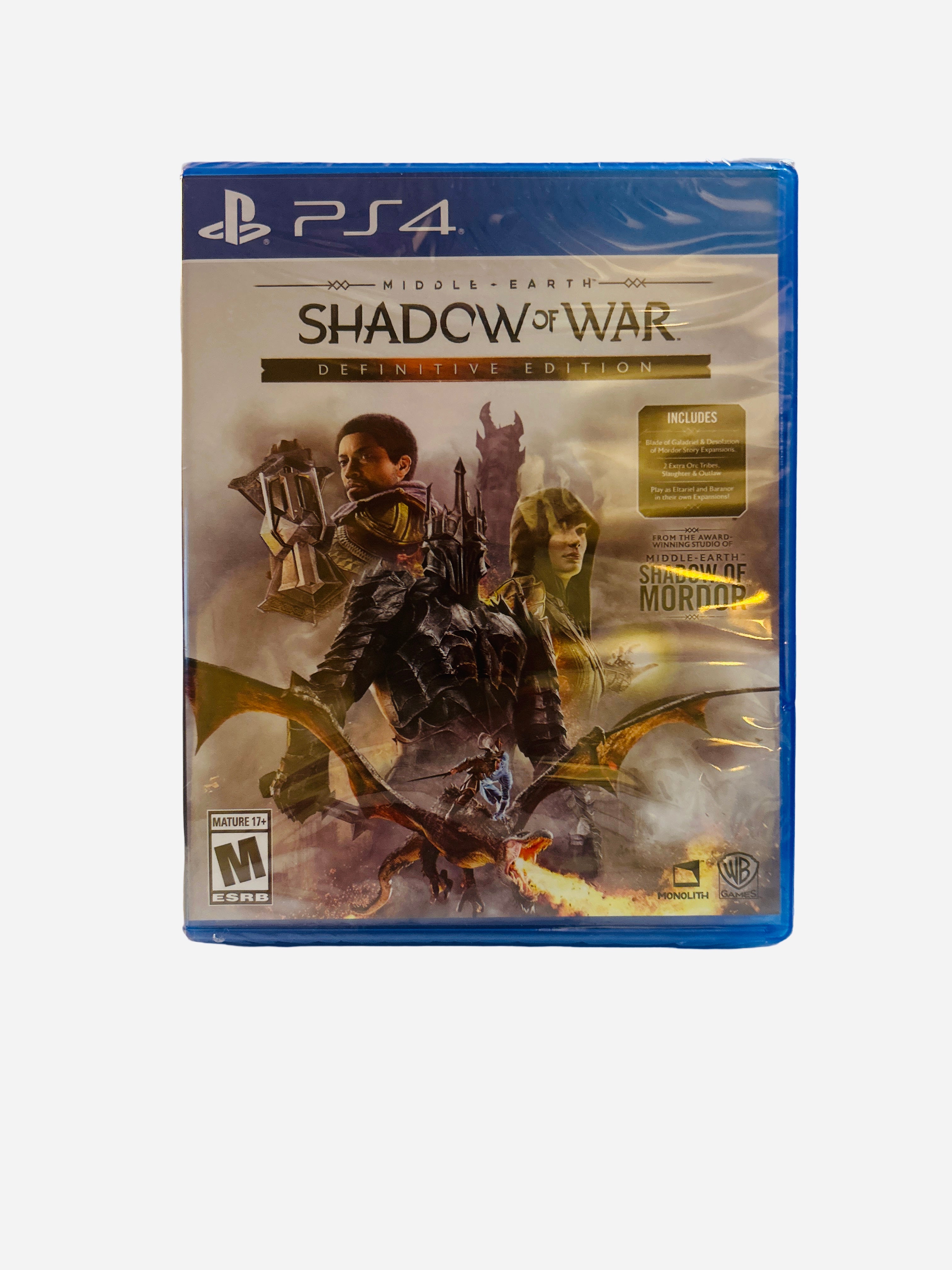 Middle-Earth Shadow of War Definitive Edition PS4 factory sealed