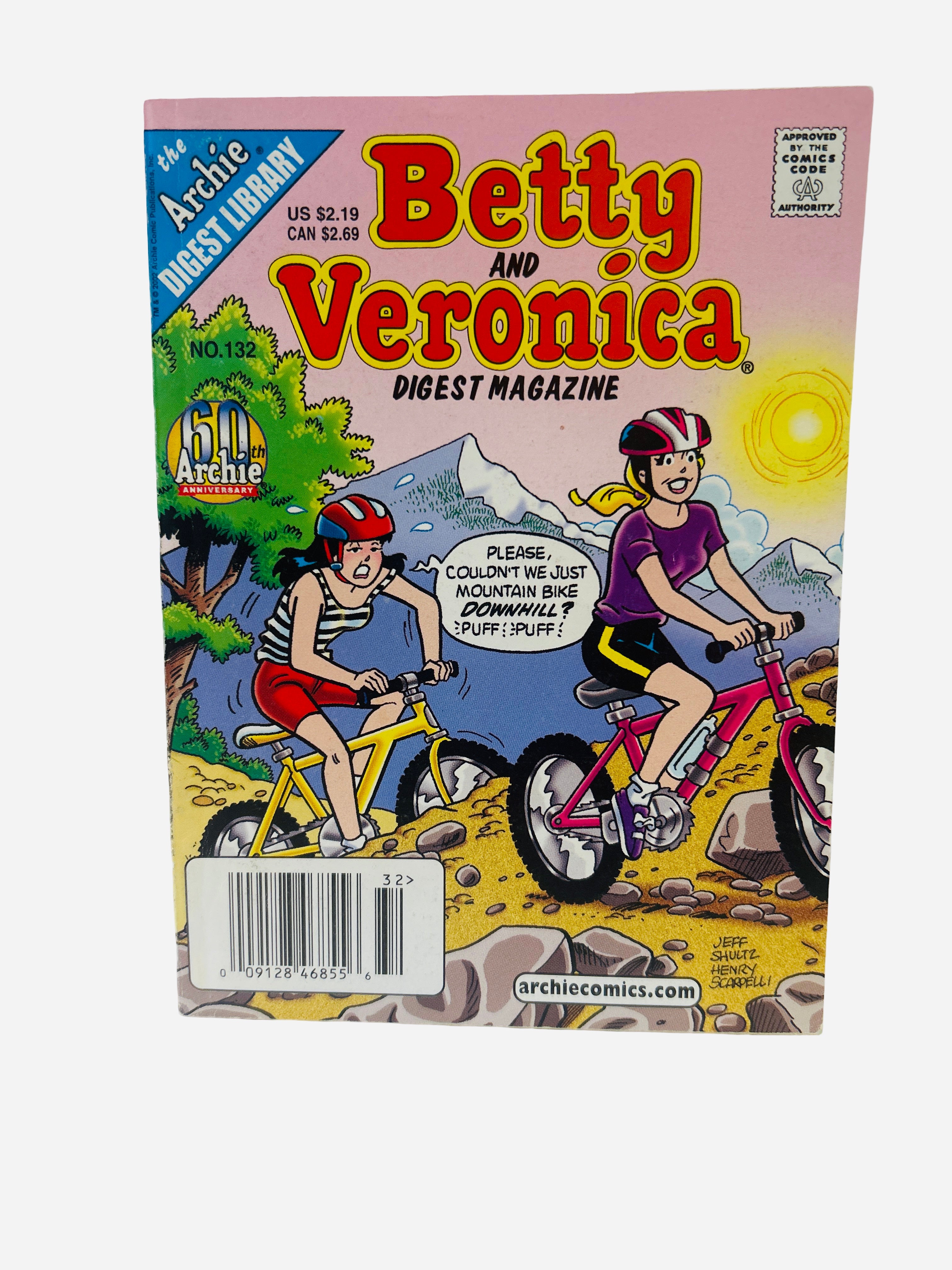 Betty and Veronica Digest Magazine #132 Archie Comics 60th Anniversary preowned