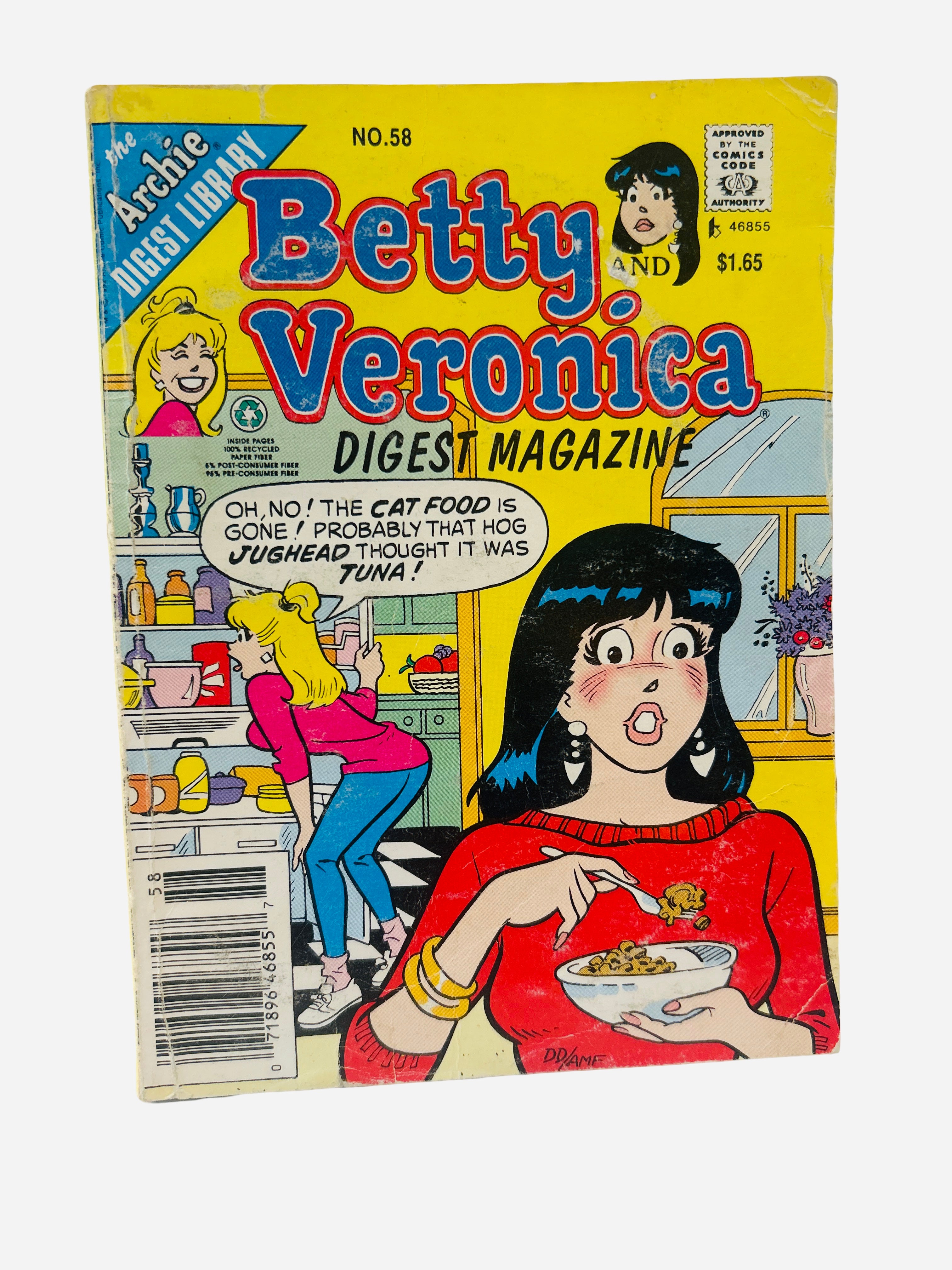 Betty and Veronica Digest Magazine #58 Archie Comics preowned
