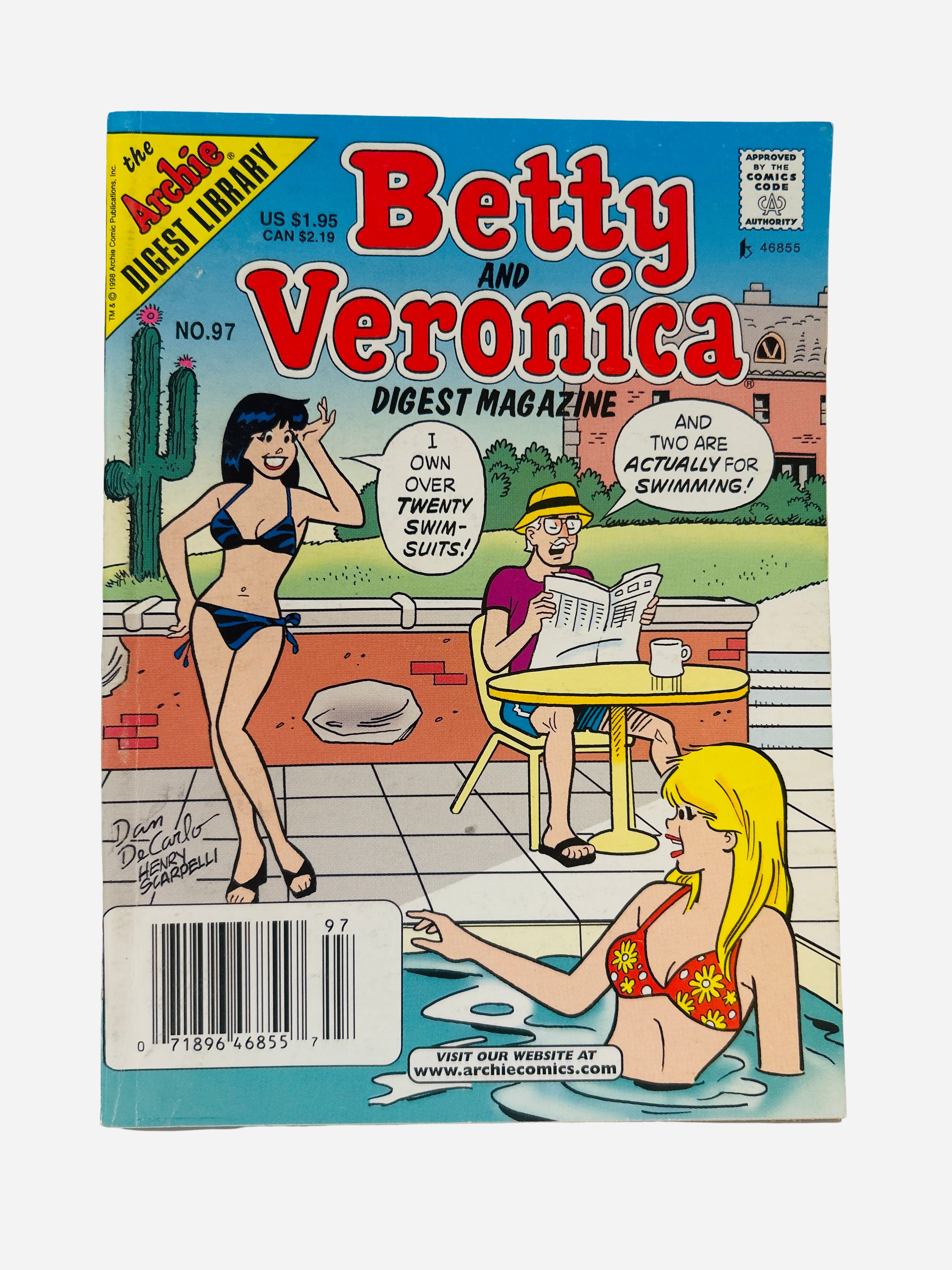 Betty and Veronica Digest Magazine #97 Archie Comics preowned