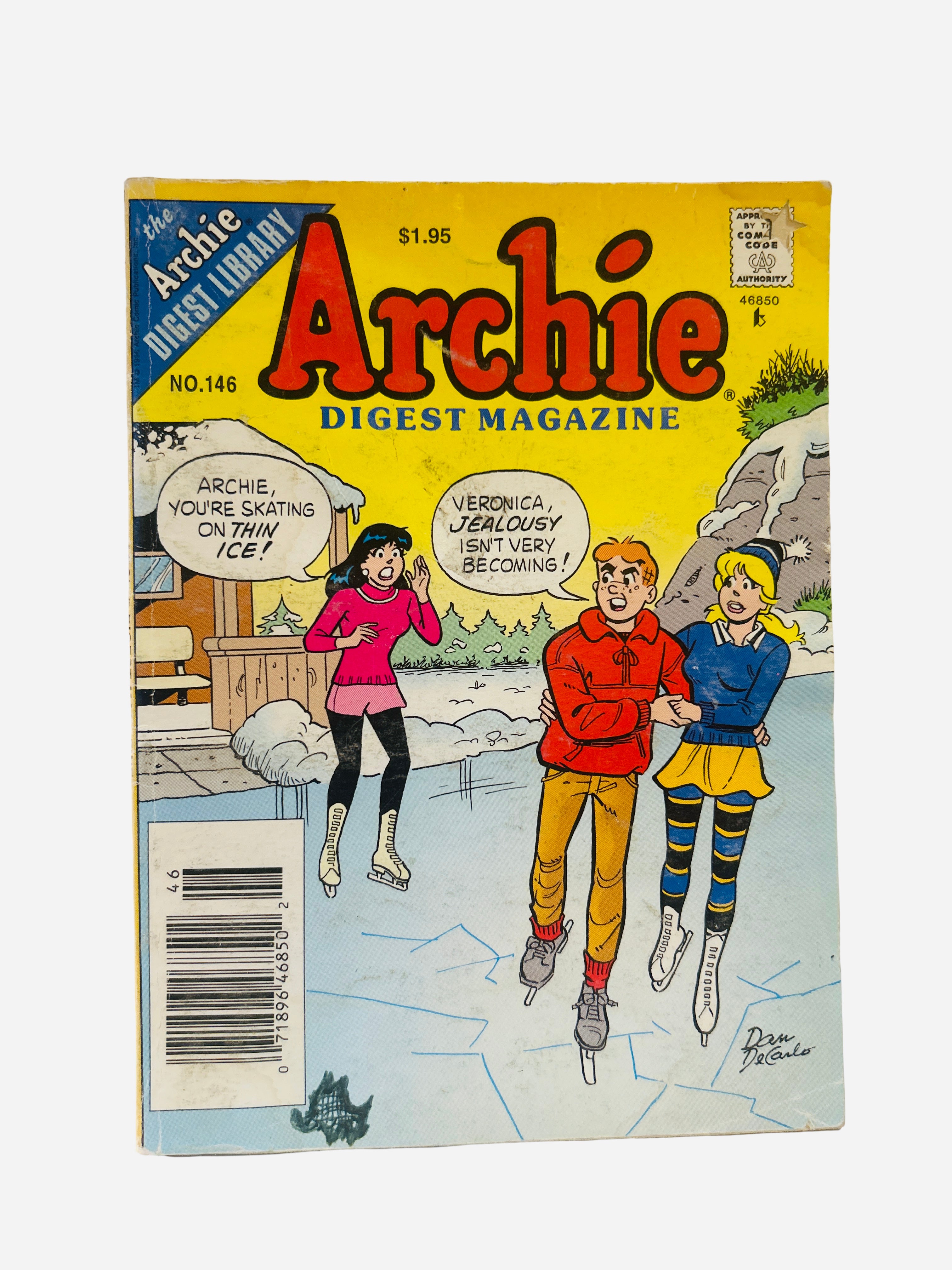 Archie Digest Magazine #146 ice skating Archie Betty Veronica Archie Comics preowned