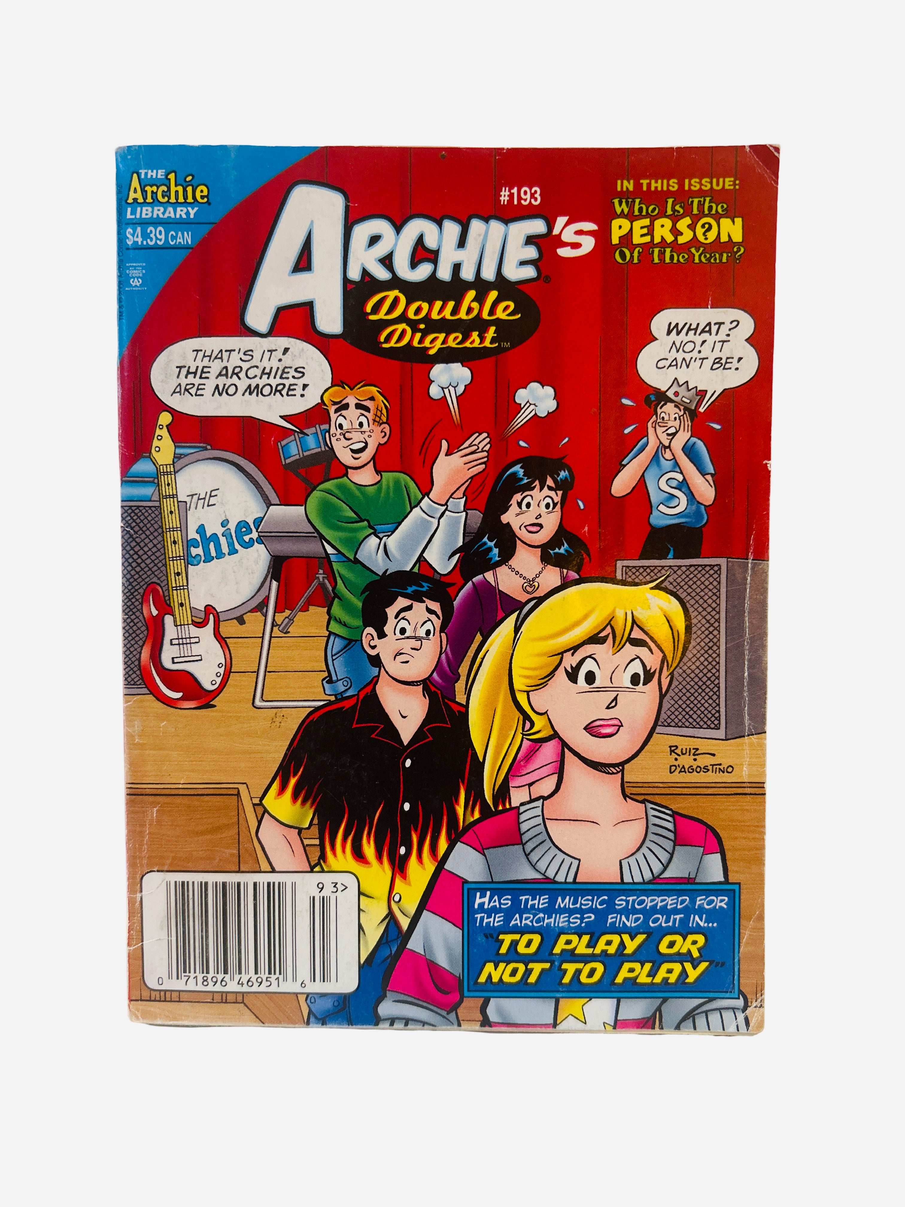 Archie's Double Digest #193 To Play or Not to Play The Archies Archie Comics preowned