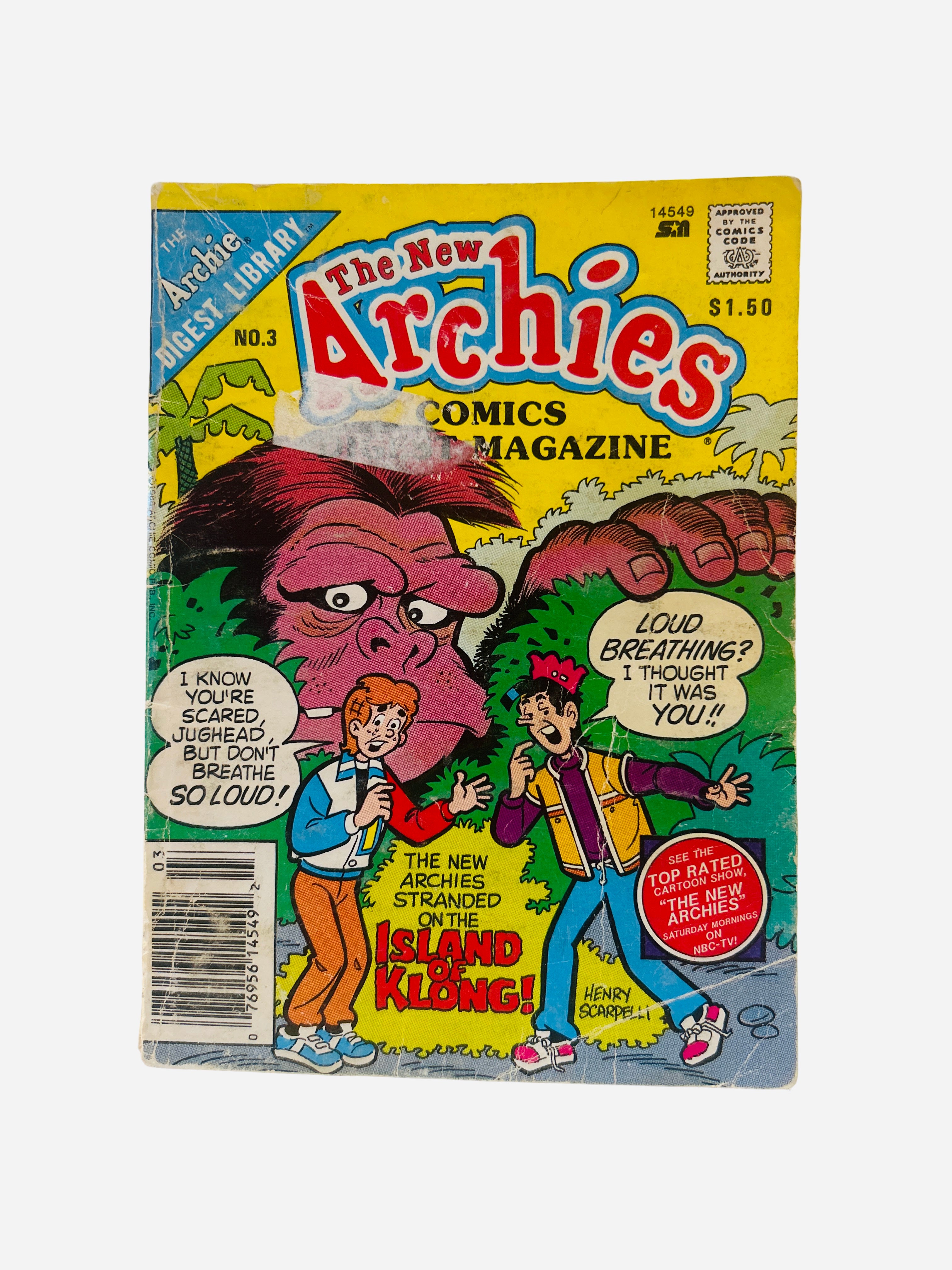The New Archies Comics Magazine #3 NBC cartoon tie-in Archie Comics preowned