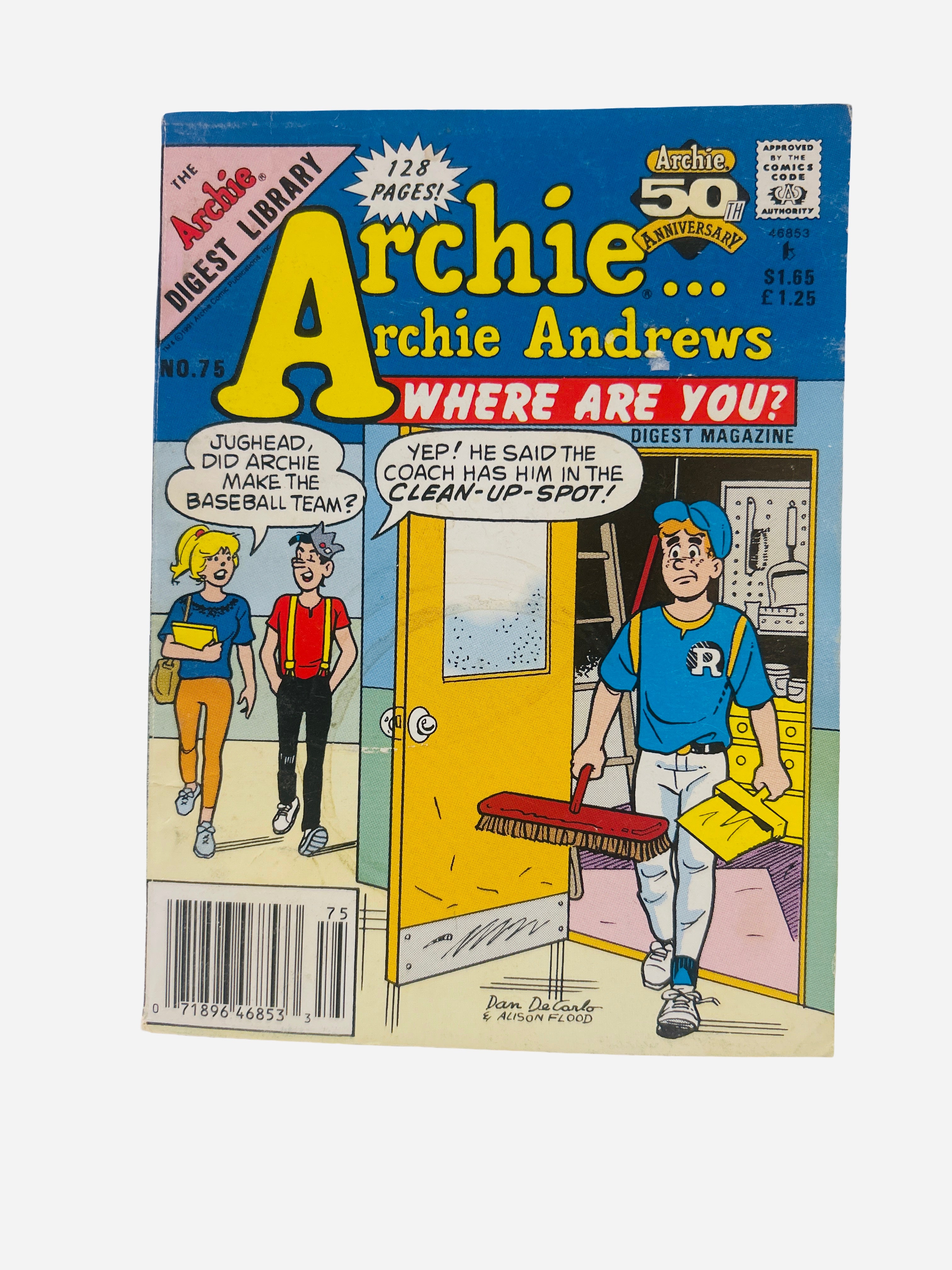 Archie Andrews Where Are You Digest Magazine #75 50th Anniversary 128 pages preowned
