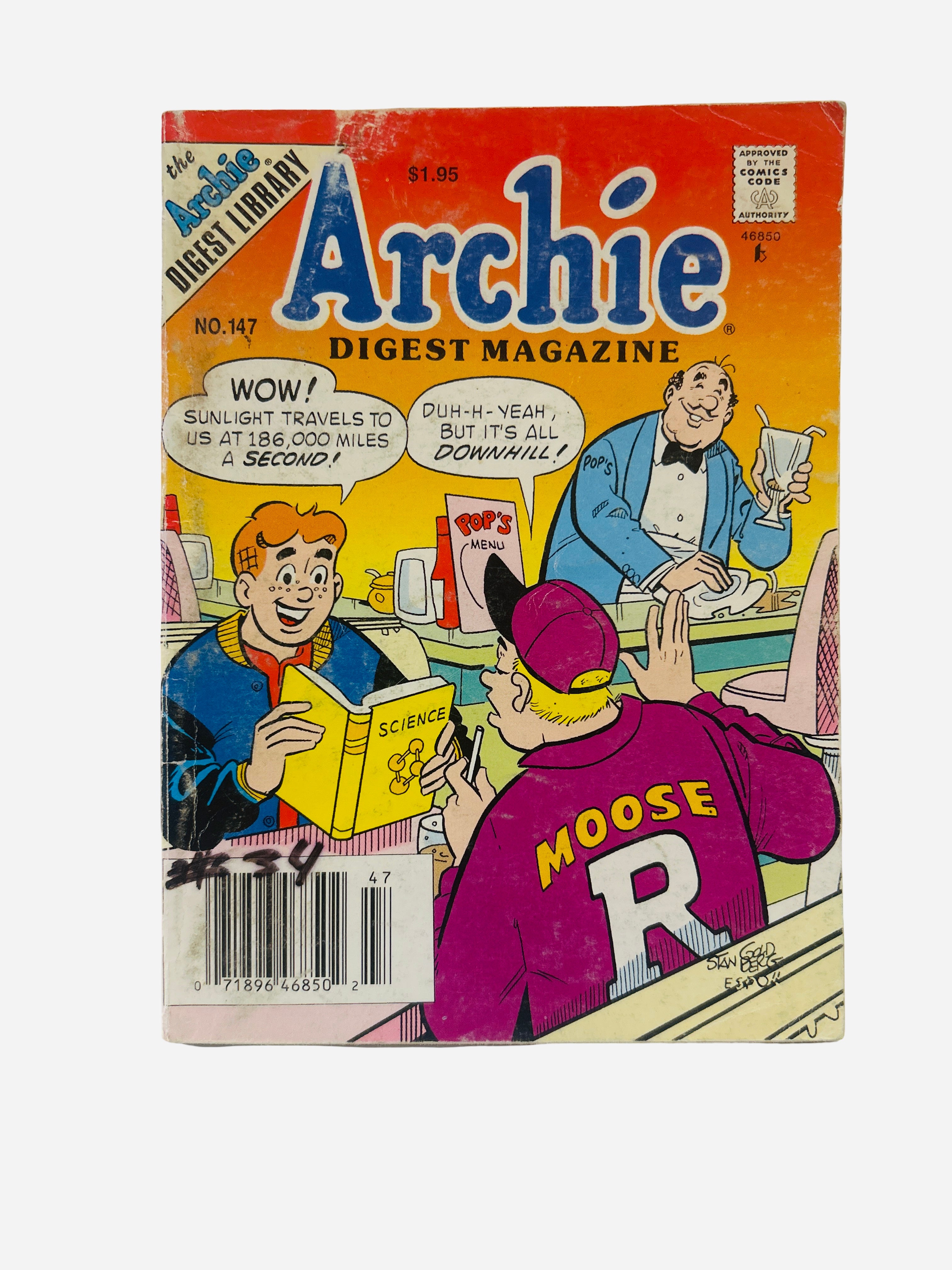 Archie Digest Magazine #147 Archie Comics preowned featuring Moose