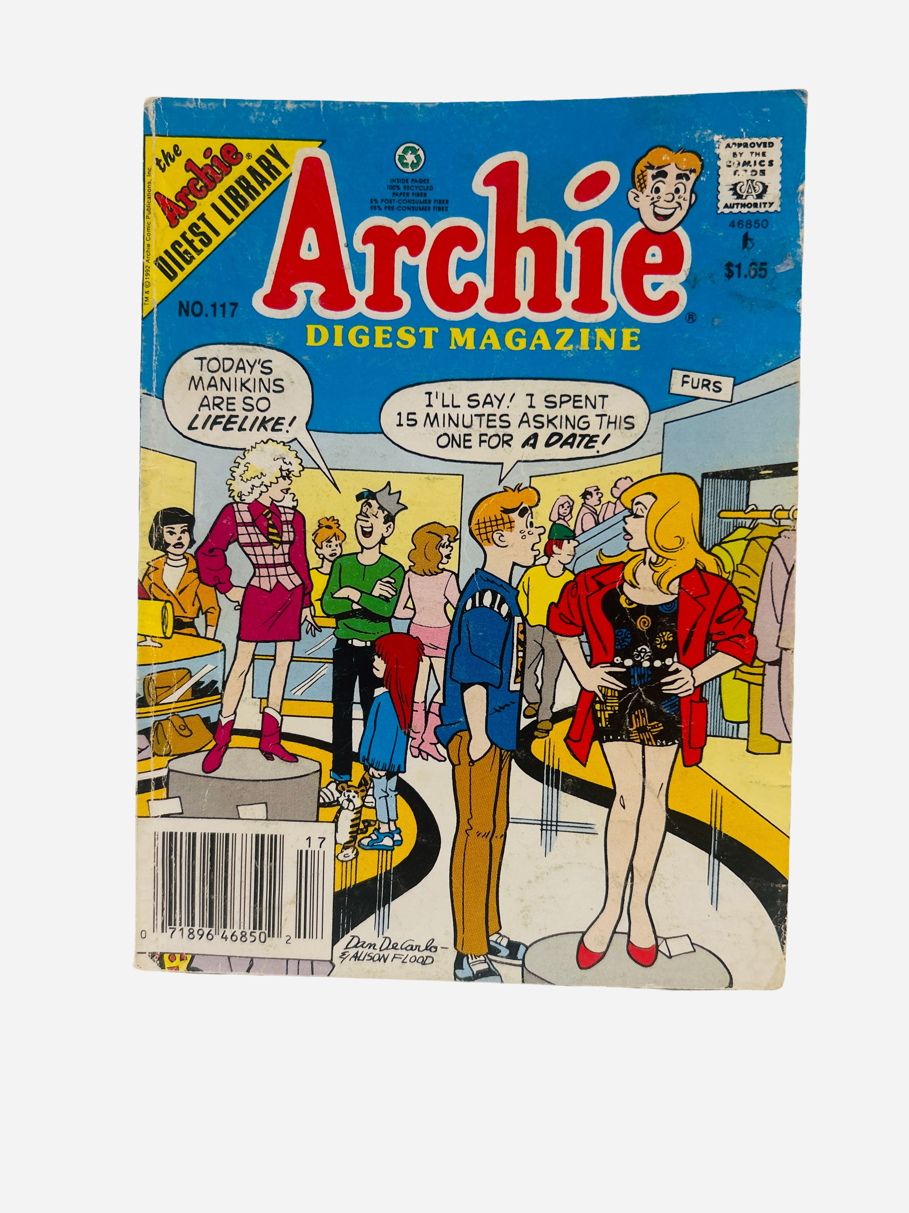 Archie Digest Magazine #117 Archie Comics preowned heavier wear