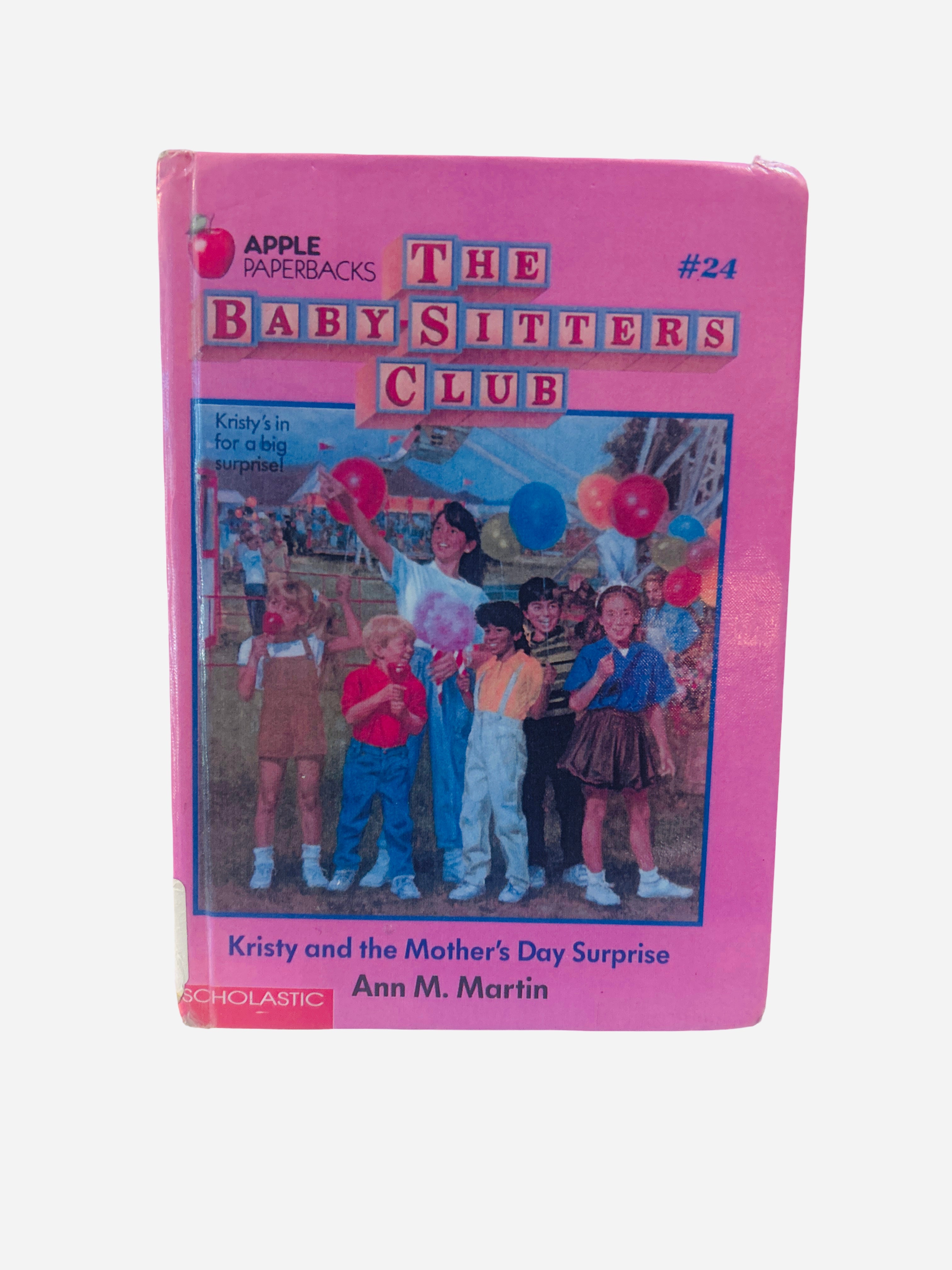 The Baby-Sitters Club #24 Kristy and the Mother's Day Surprise Ann M. Martin Scholastic hardcover preowned ex-library