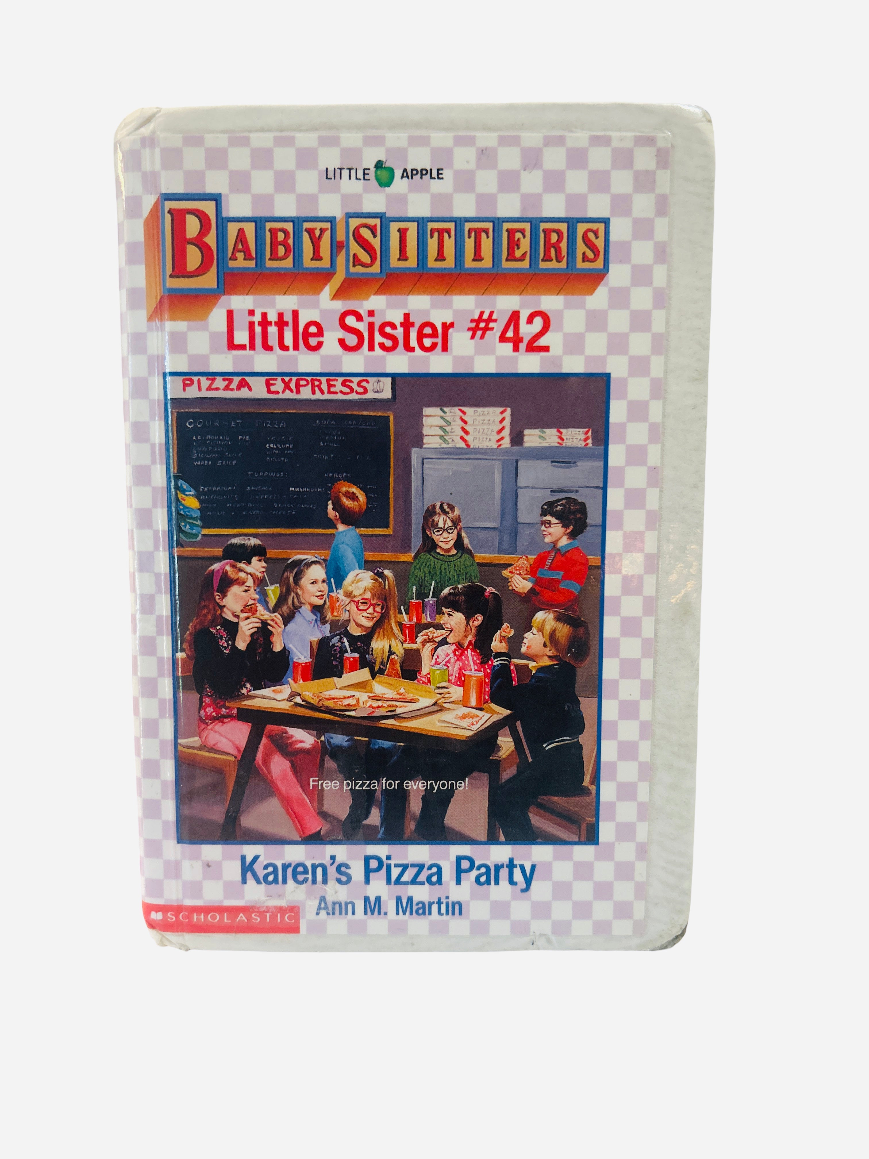 Baby-Sitters Little Sister #42 Karen's Pizza Party Ann M. Martin Scholastic hardcover preowned ex-library