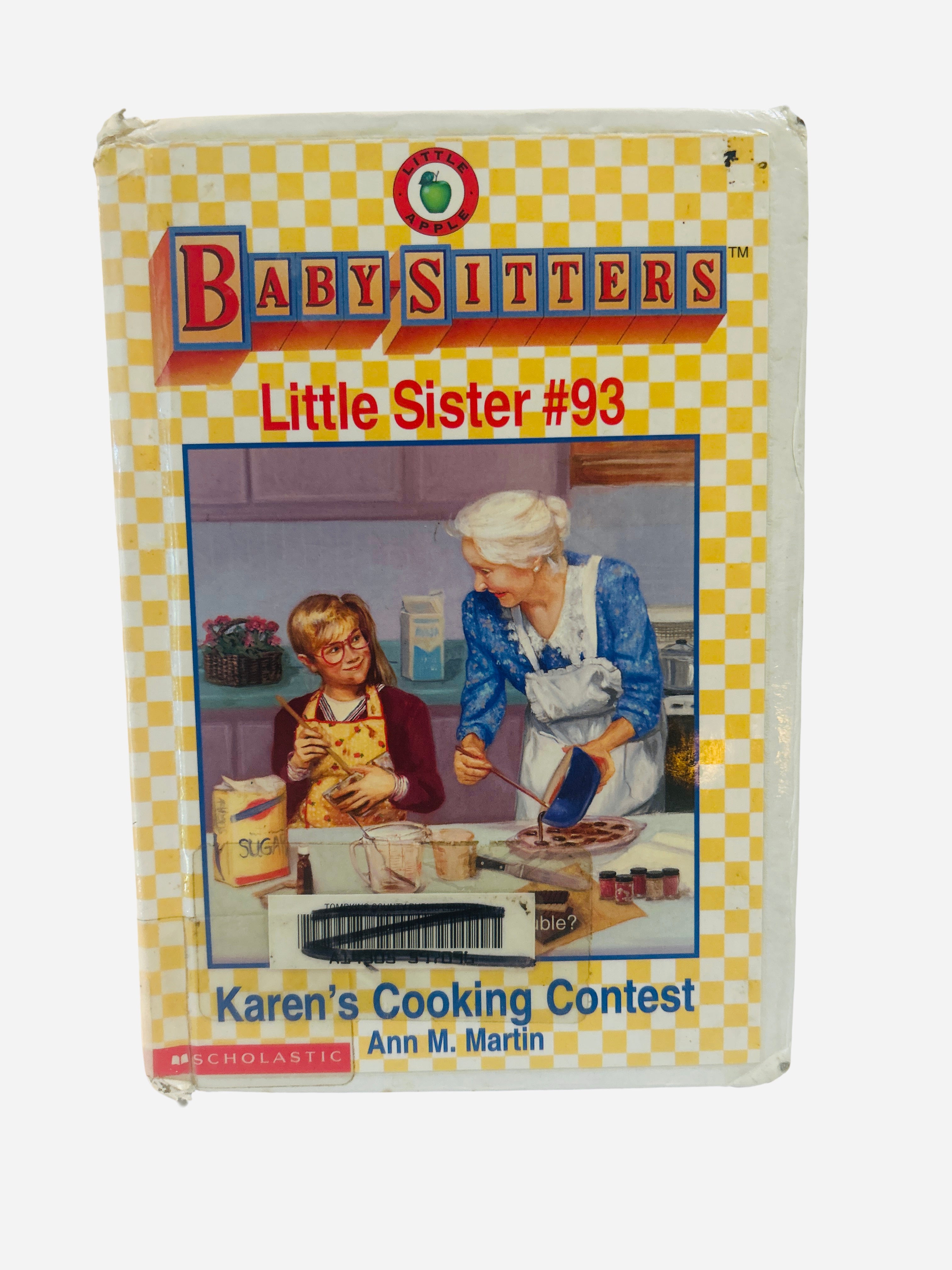Baby-Sitters Little Sister #93 Karen's Cooking Contest Ann M. Martin Scholastic hardcover preowned ex-library 1998