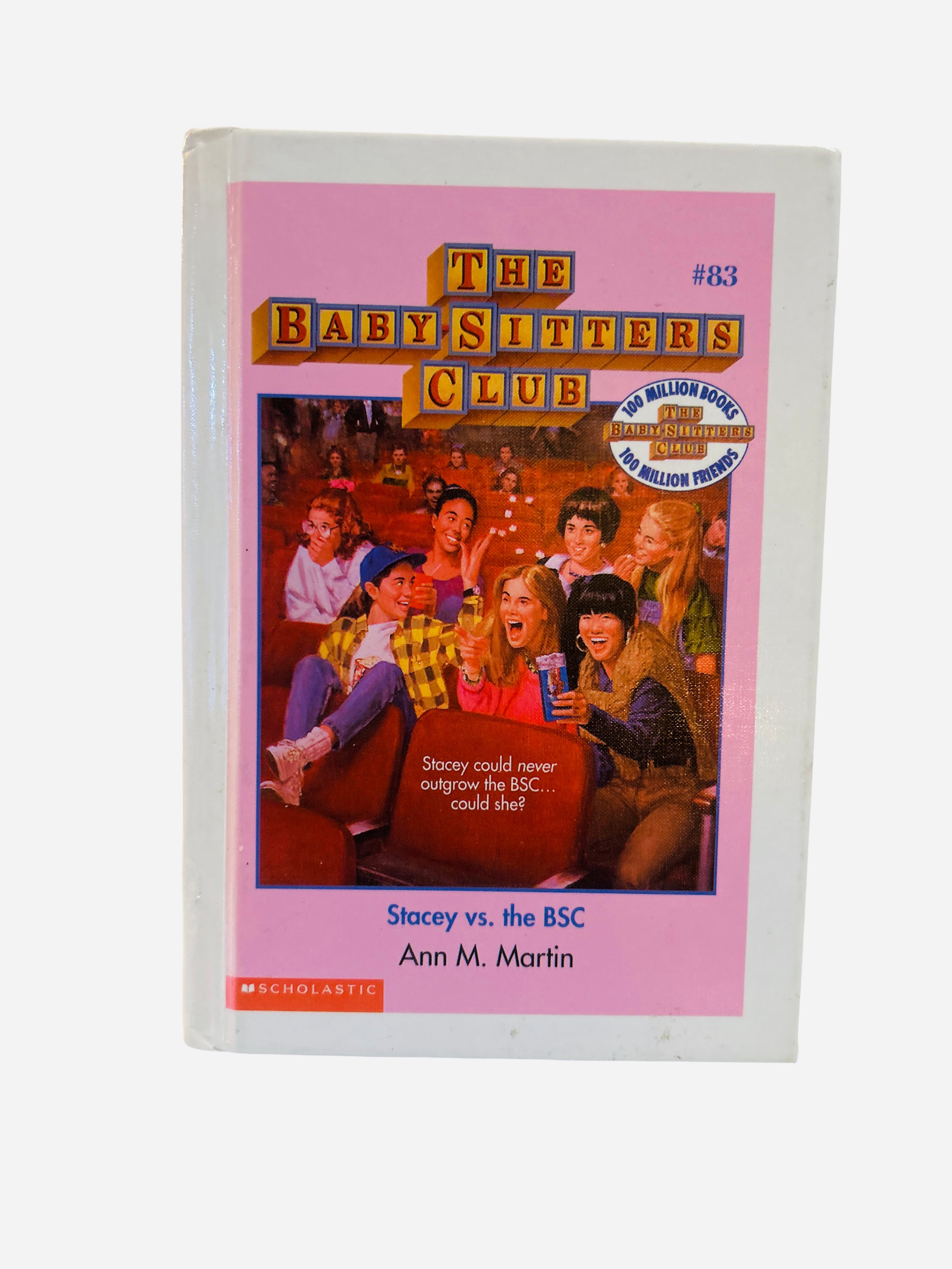 The Baby-Sitters Club #83 Stacey vs. the BSC Ann M. Martin Scholastic hardcover preowned ex-library 100 million books edition