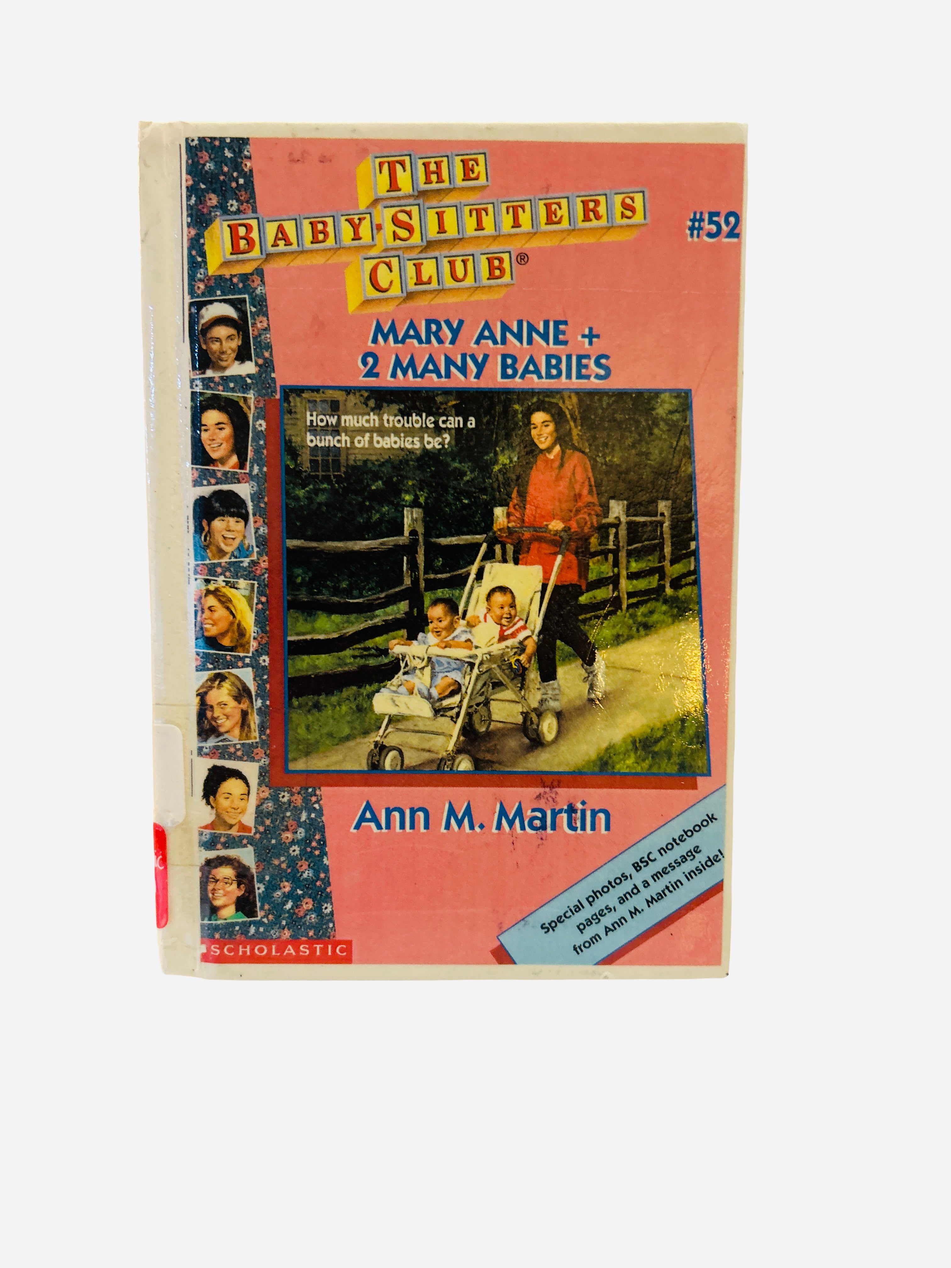 The Baby-Sitters Club #52 Mary Anne + 2 Many Babies Ann M. Martin Scholastic hardcover photo cover preowned ex-library