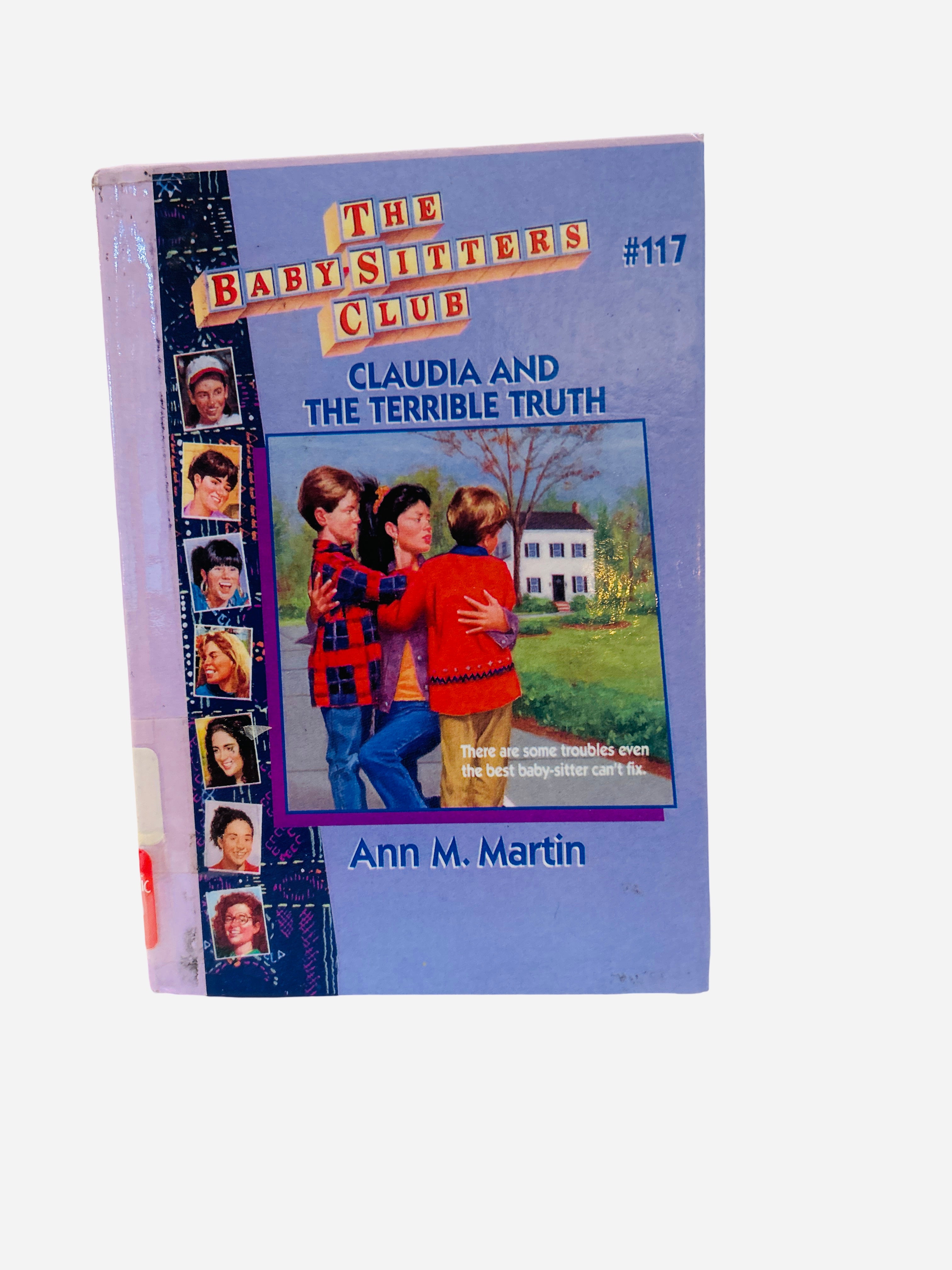 The Baby-Sitters Club #117 Claudia and the Terrible Truth Ann M. Martin Scholastic hardcover preowned ex-library library plastic wrap