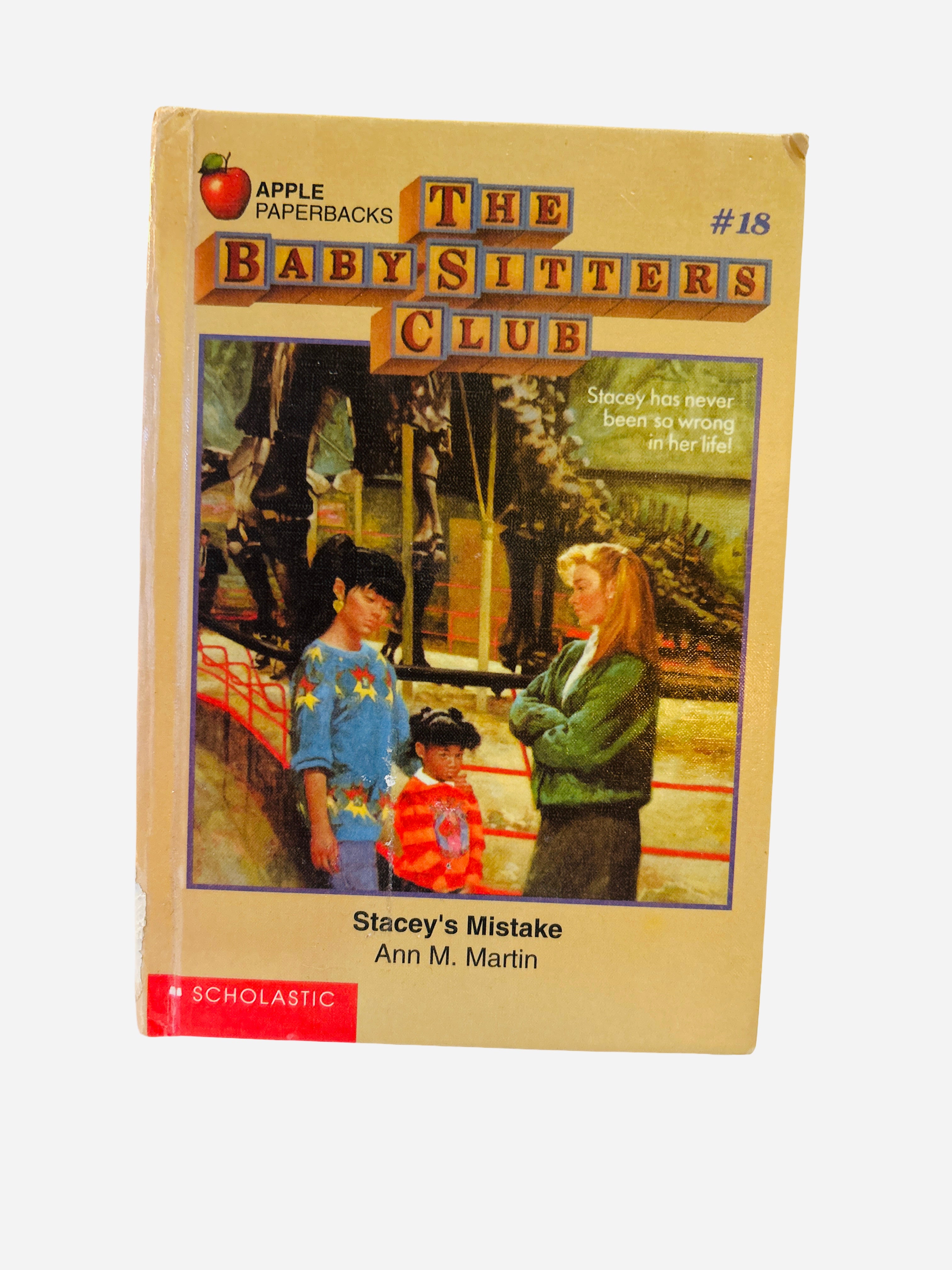 Stacey's Mistake - The Baby-Sitters Club #18 by Ann M. Martin, ex-library hardcover