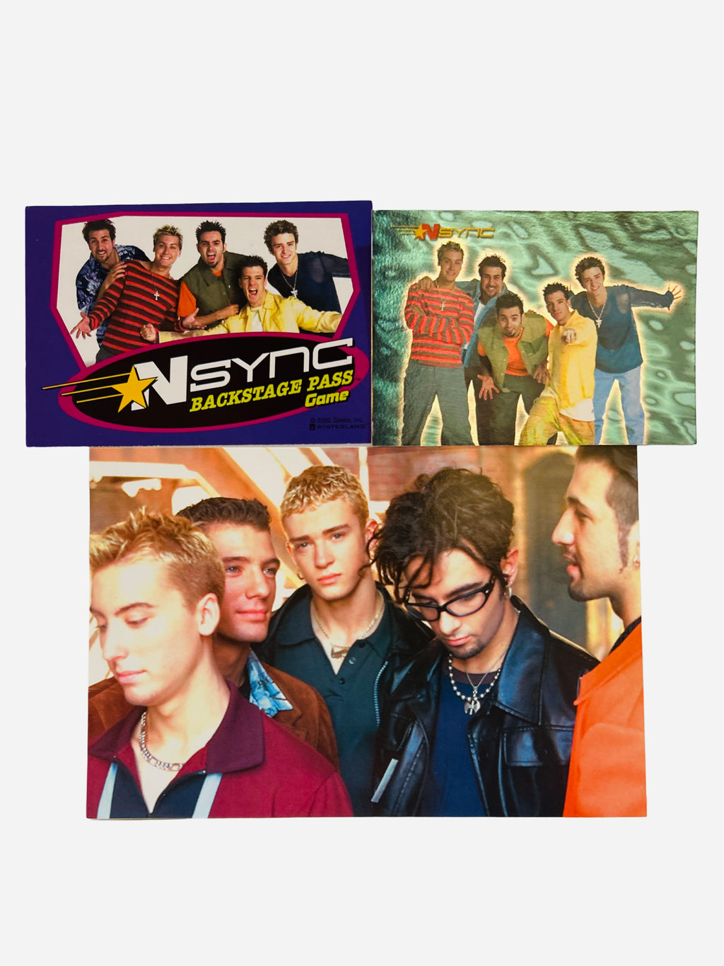 NSYNC 3-Piece Collector Set – 4x6 Photo, Backstage Pass Game Card, Trading Card #2 2000