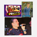 NSYNC 3-Piece Set – JC Chasez 4x6 Stage Photo Singing Microphone, Backstage Pass, Trading Card #6 2000