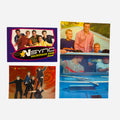 NSYNC 3-Piece Set – Group 4x6 Photo Blue Convertible, Backstage Pass, Trading Card #8 No Strings Attached 2000