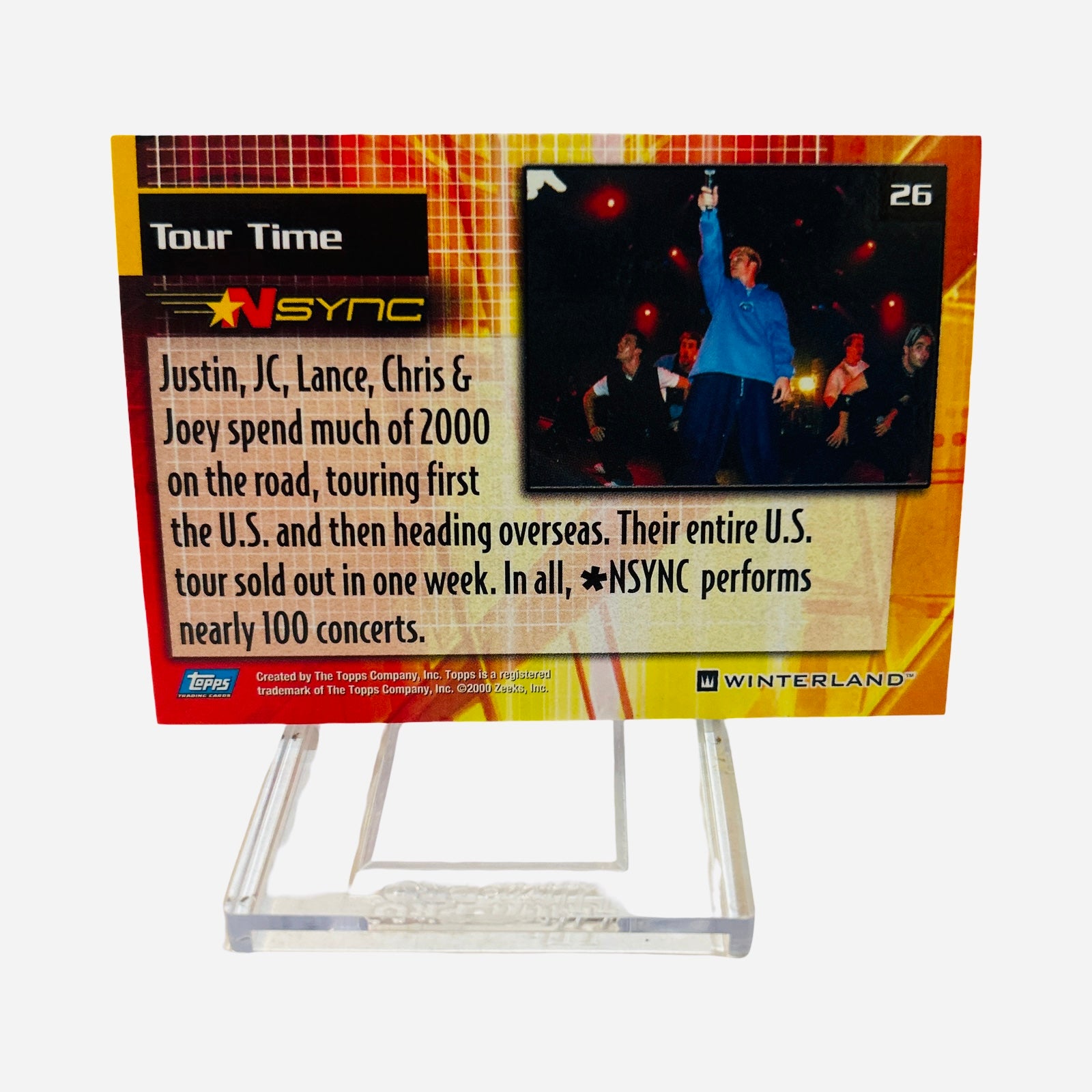 Card #28 - Back (Lance The Actor - 7th Heaven guest star)