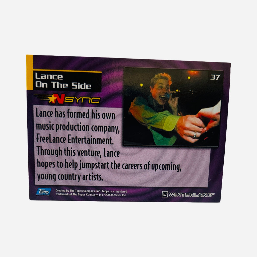 Card #37 - Back (Lance On The Side - FreeLance Entertainment, country artists)
