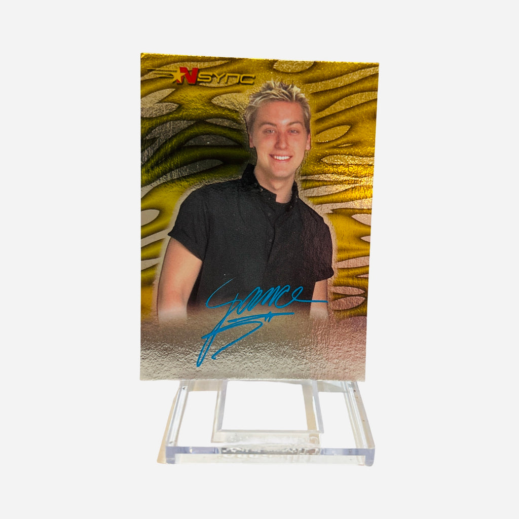 NSYNC #39 Lance Bass Autograph Trading Card Front – Topps Winterland 2000