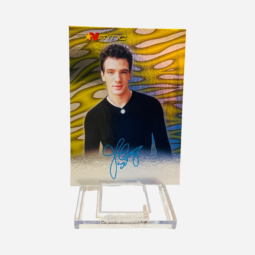 NSYNC #40 JC Chasez Autograph Trading Card Front – Topps Winterland 2000