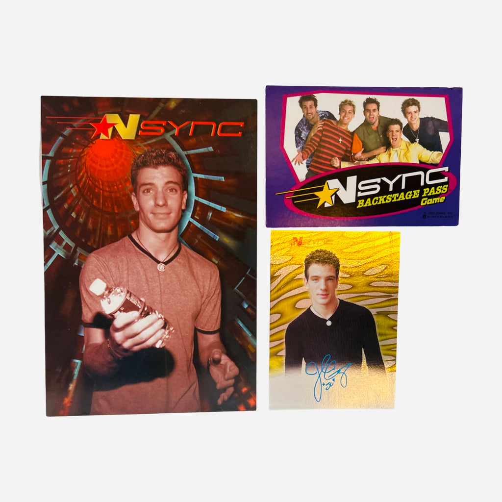 NSYNC 3-Piece Set – JC Photo, Backstage Pass Game Card, Autograph Trading Card #40