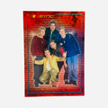 NSYNC #44 Full Group Trading Card Front – Red Holographic Background Topps Winterland 2000