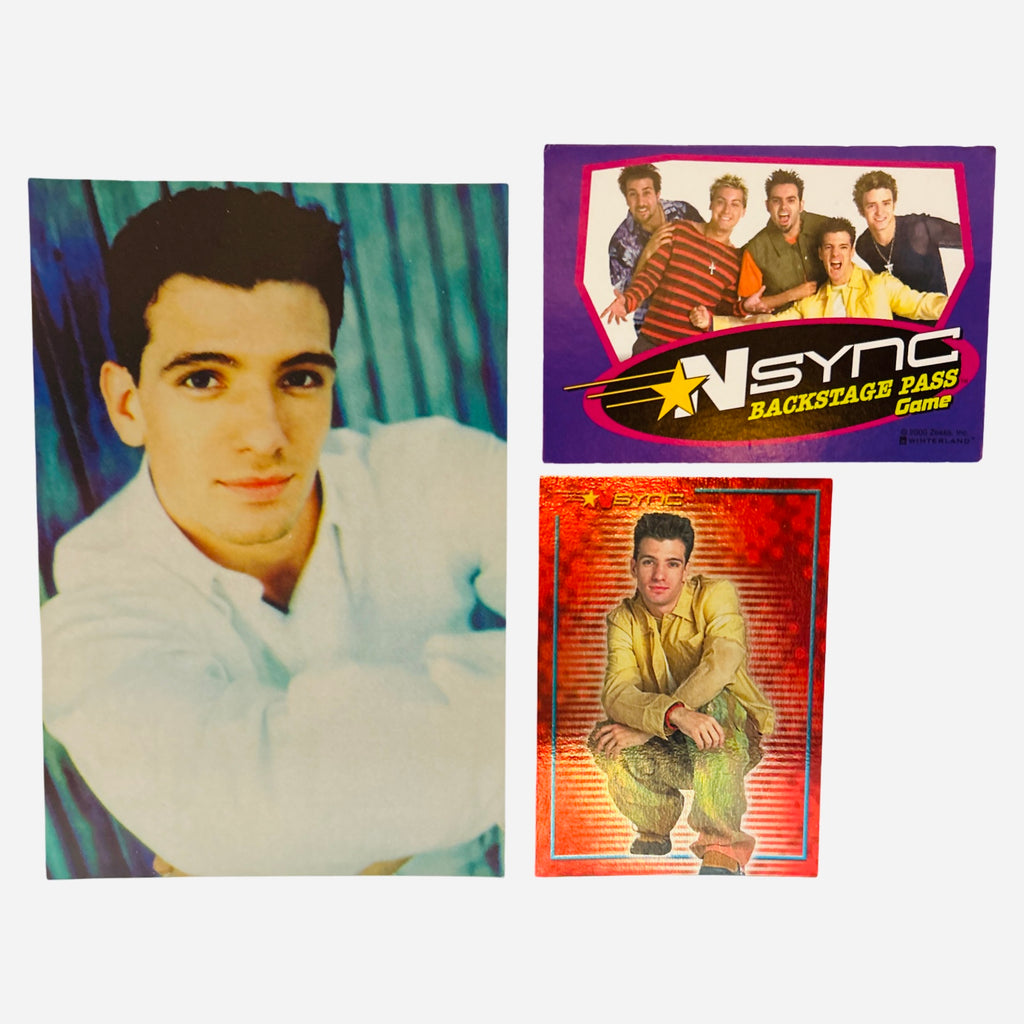 NSYNC 3-Piece Set – JC Photo, Backstage Pass Game Card, Trading Card #46