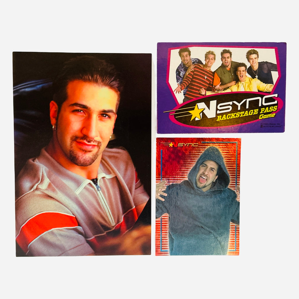 NSYNC 3-Piece Set – JC Photo, Backstage Pass Game Card, Trading Card #49