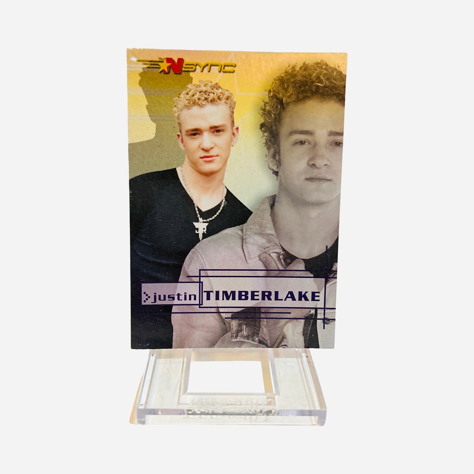 Justin Timberlake 2000 NSYNC Rainbow Prism Trading Card #1