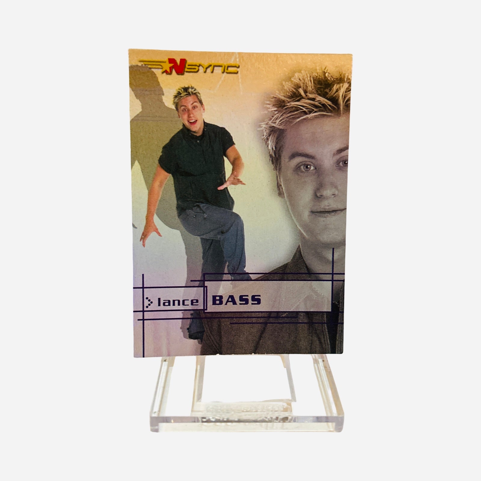 Lance Bass 2000 NSYNC Rainbow Prism Trading Card #3 - Front